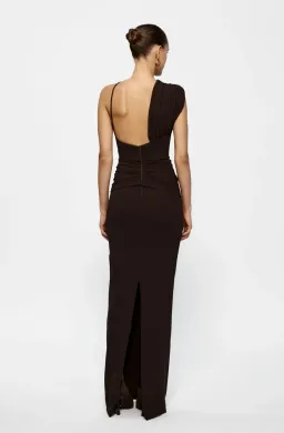 Effie Kats Greer Gown in Coffee Size 8 for rent on The Volte - image 3
