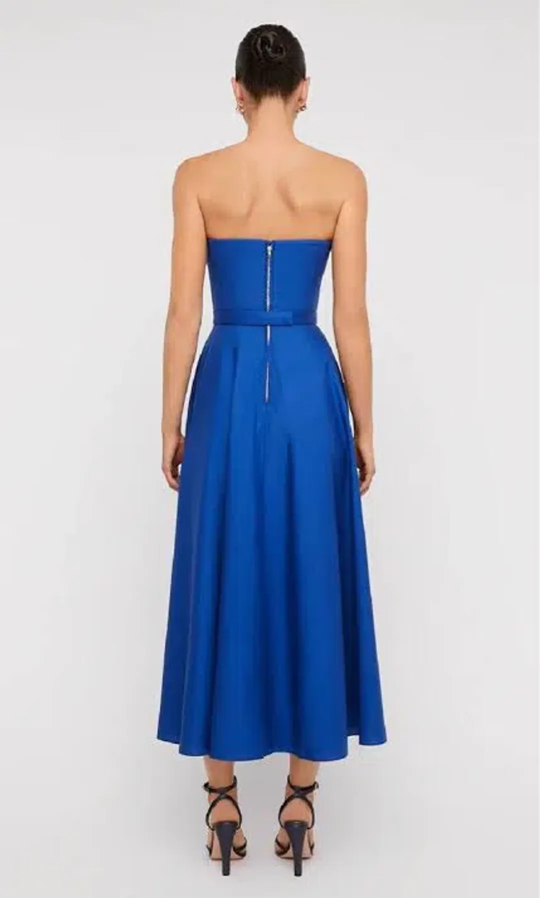 Scanlan Theodore Parachute Bustier Dress in Sapphire Size AU8 for rent on The Volte - main image