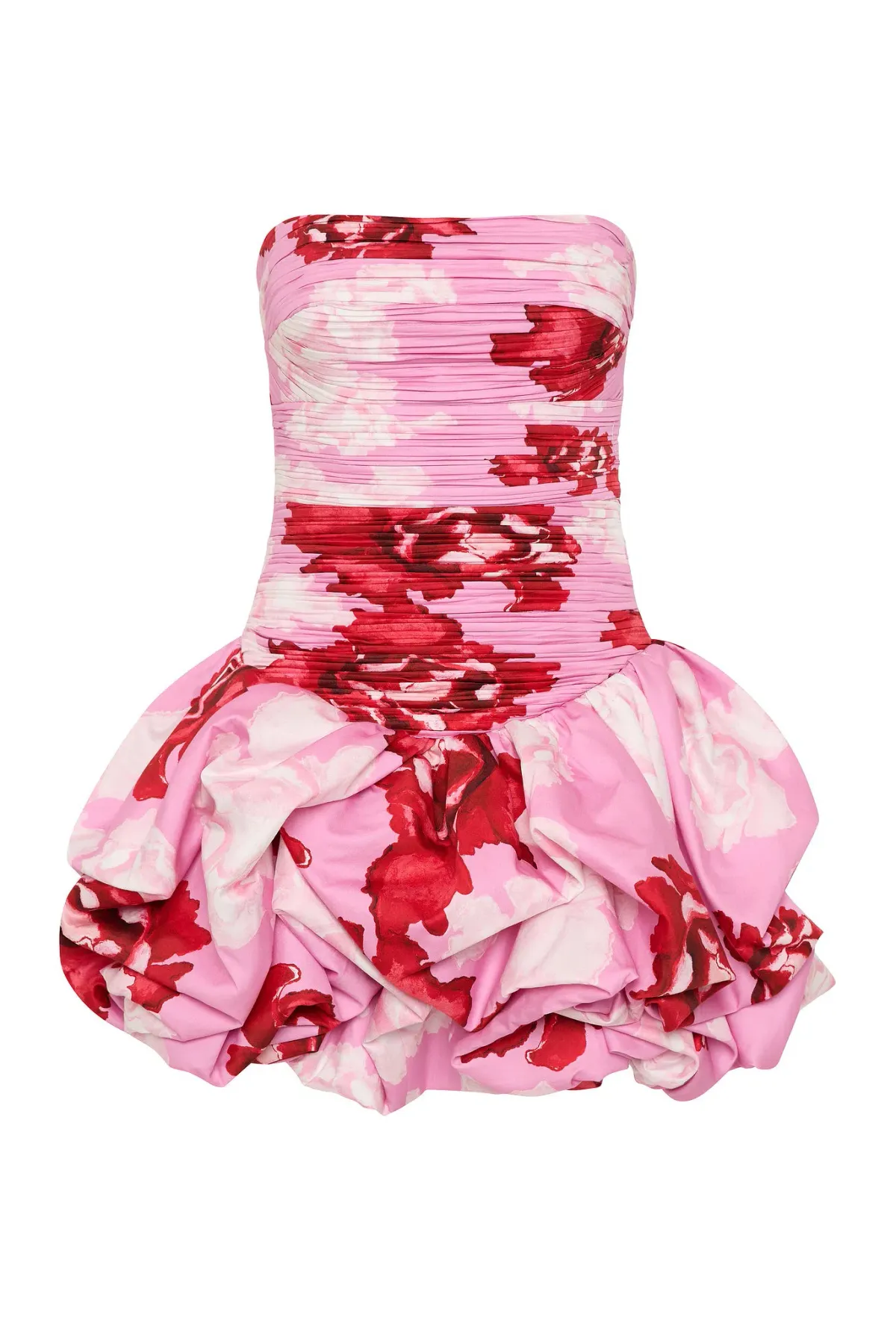 Aje Violette Bubble Hem Mini Dress Pink Boldly Booming Size 8 - Image 3