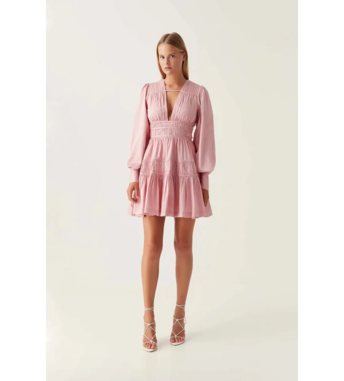 Aje Fallingwater Mini Dress Pink Size 12 - Image 1