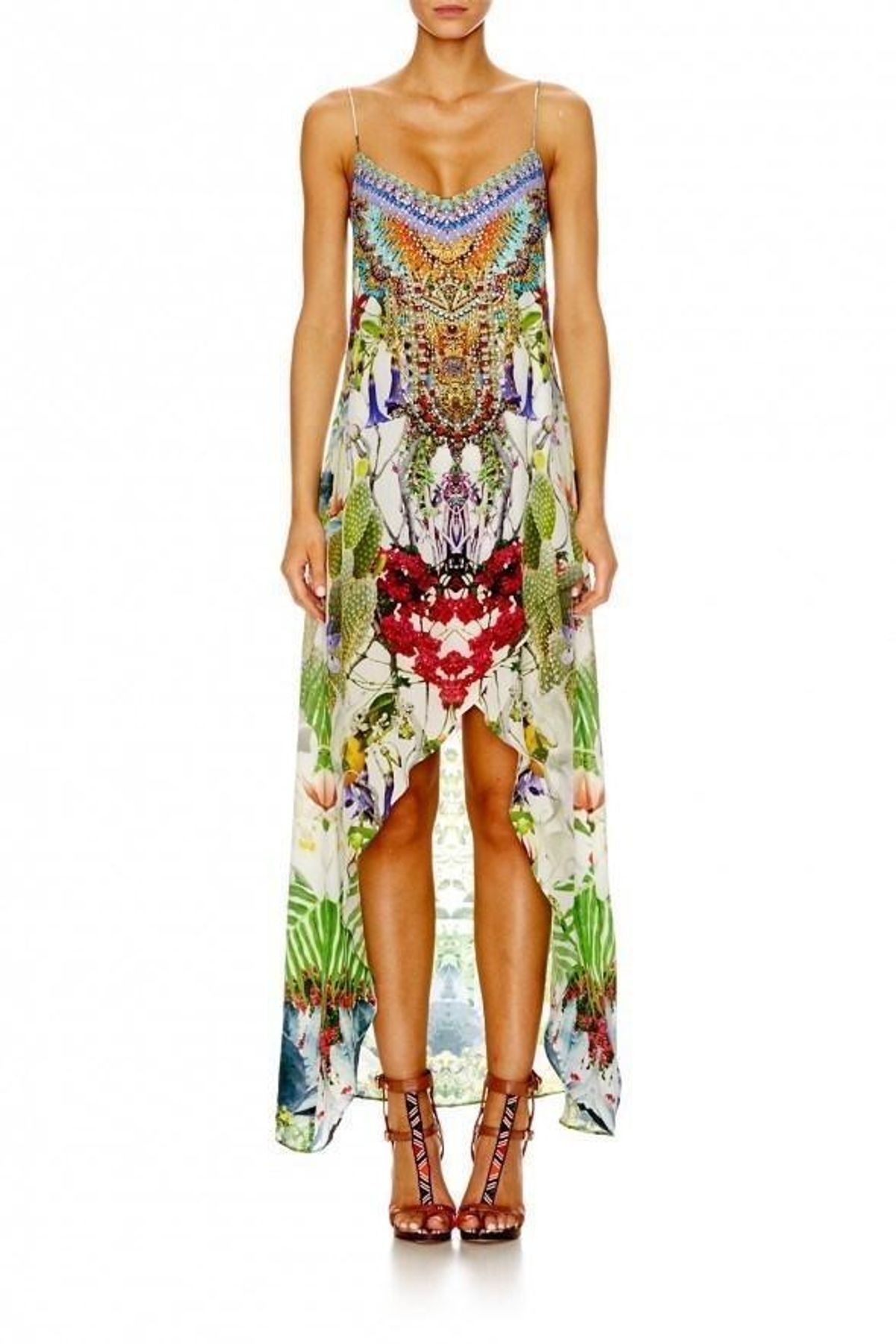 Camilla Exotic Hypnotic Shoestring Double Layer Dress Size 8 for rent on The Volte - main image