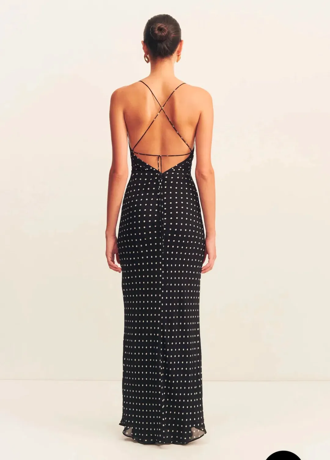 Shona Joy Houston Lace Back Maxi Dress Black Size 10 for rent on The Volte - main image