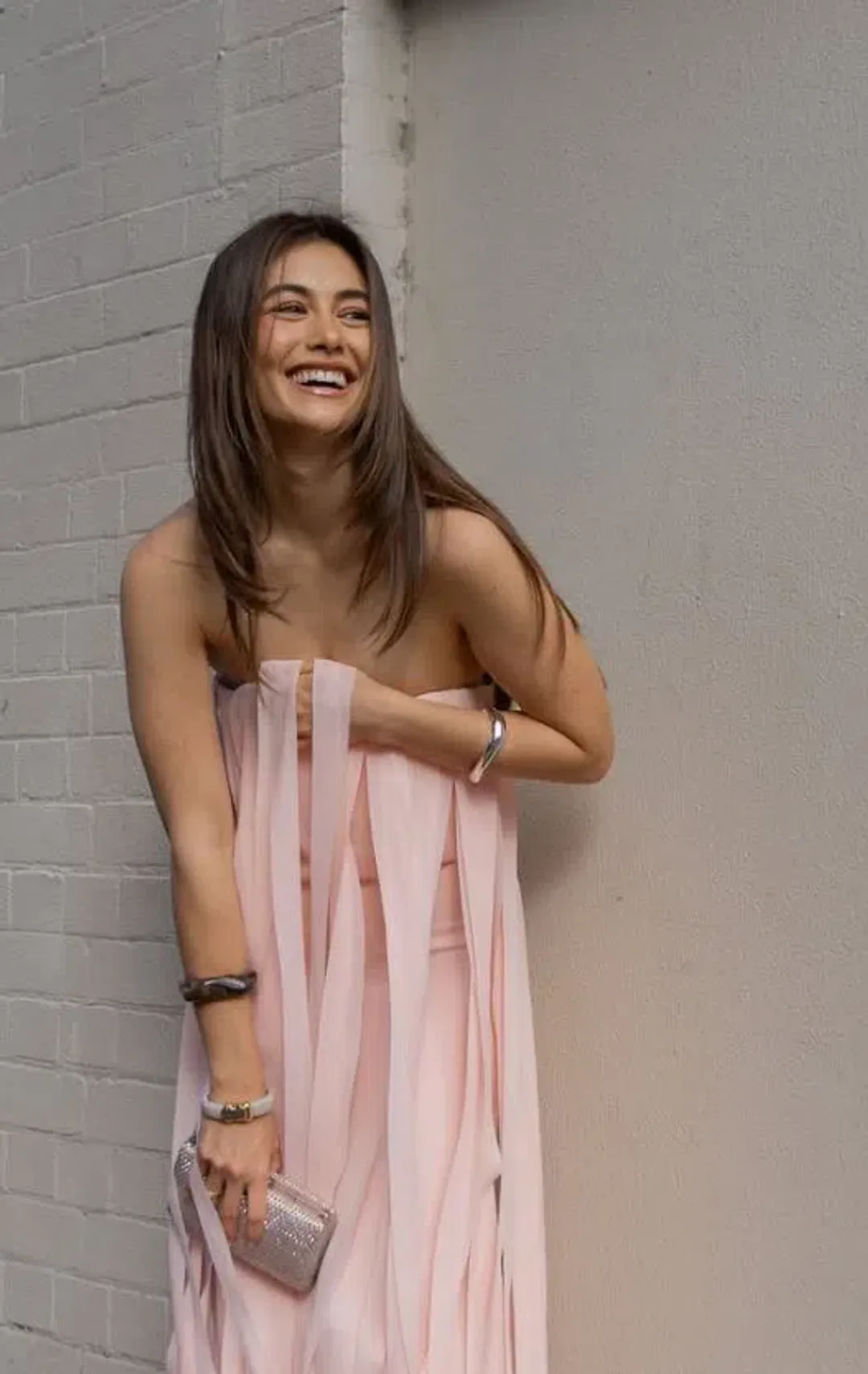 Manning Cartell Boundless Strapless Dress in Blush Size 8 for rent on The Volte - main image