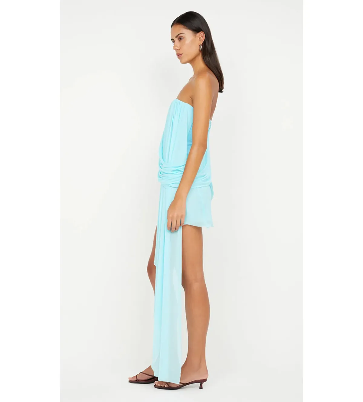 Bec & Bridge Danka Strapless Mini Dress Turquoise Size AU 8 - Image 3