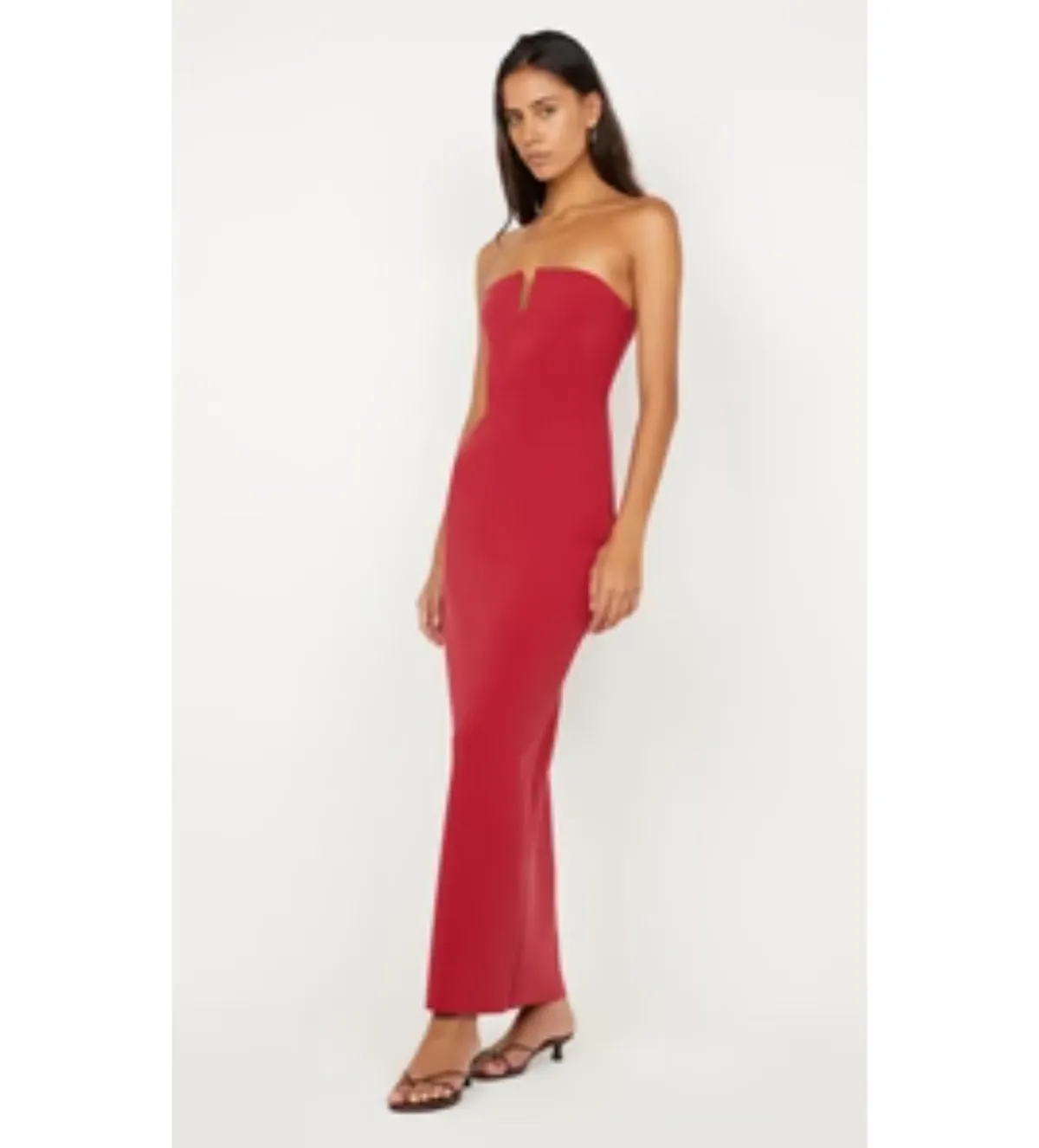 ❤️ Bec & Bridge Rafi Strapless Maxi Dress in Cherry Size AU 8 ❤️ - Image 1