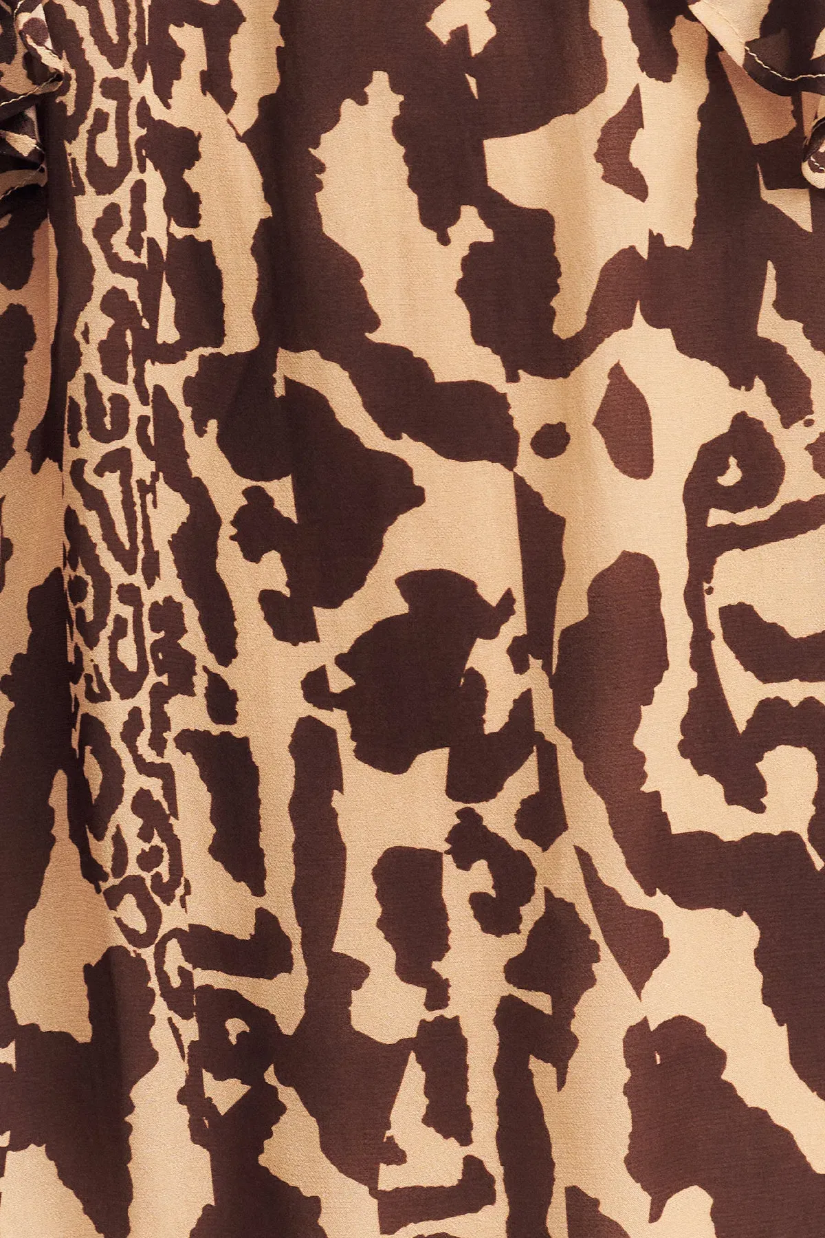 Shona Joy Goldie Tiered Mini Dress in Animal Effect Size XL / 14 - Image 5