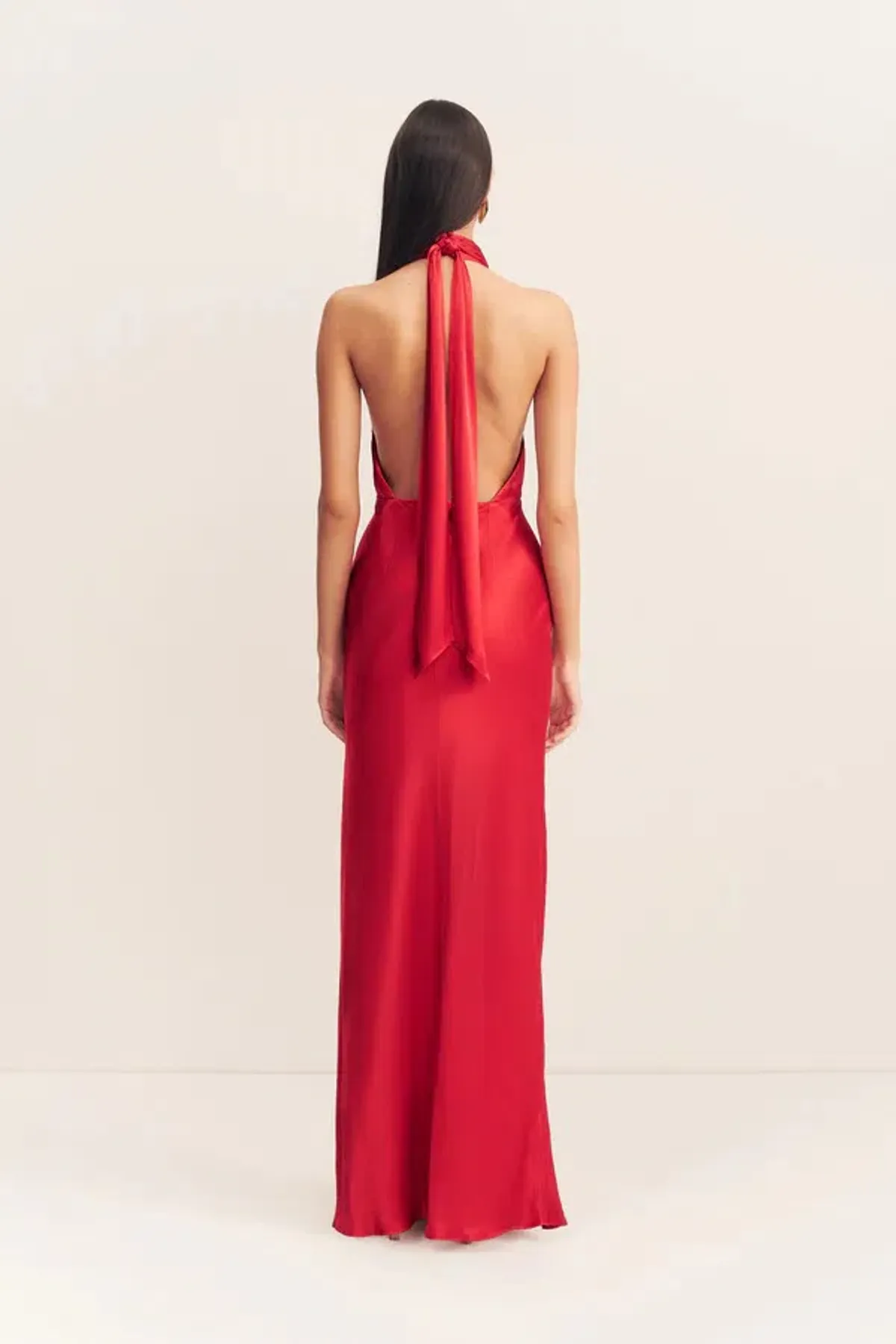 Shona Joy Tatum Halter Neck Maxi Dress in Grenadine Size AU8 - Image 2