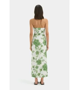 Sir the Label Gardella Strapless Midi Dress Frisa Print Size 1 / AU 8 for rent on The Volte - image 3