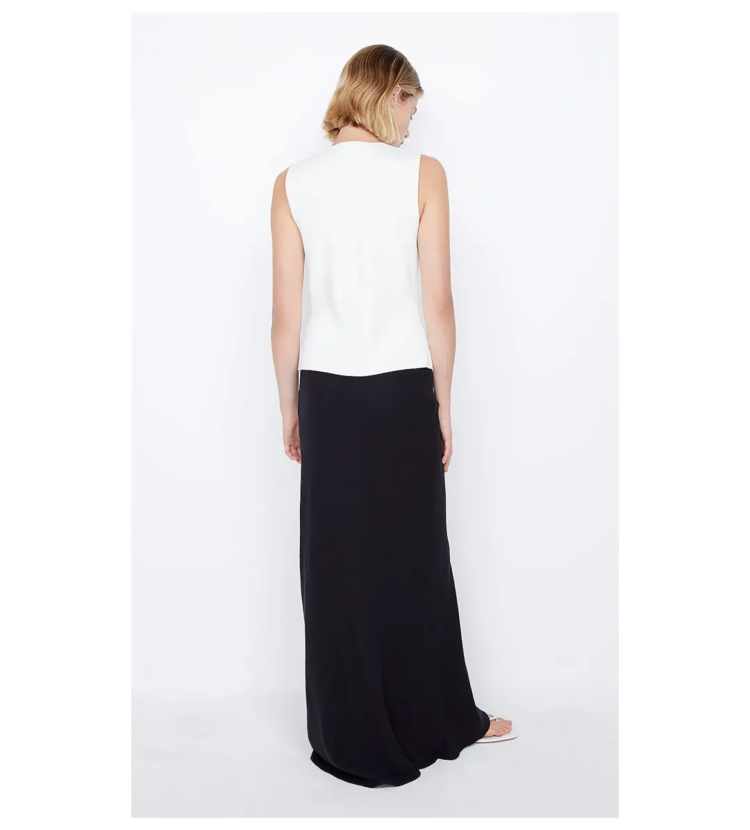 Bec & Bridge Lorah Knit Vest in White Size 8/S for rent on The Volte - main image
