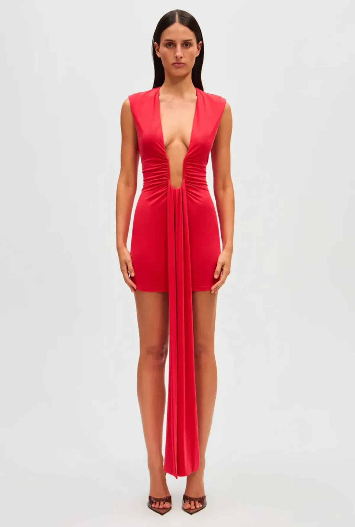 Misha Jennifer Cupro Mini Dress in Black Size 6/XS for rent on The Volte - main image