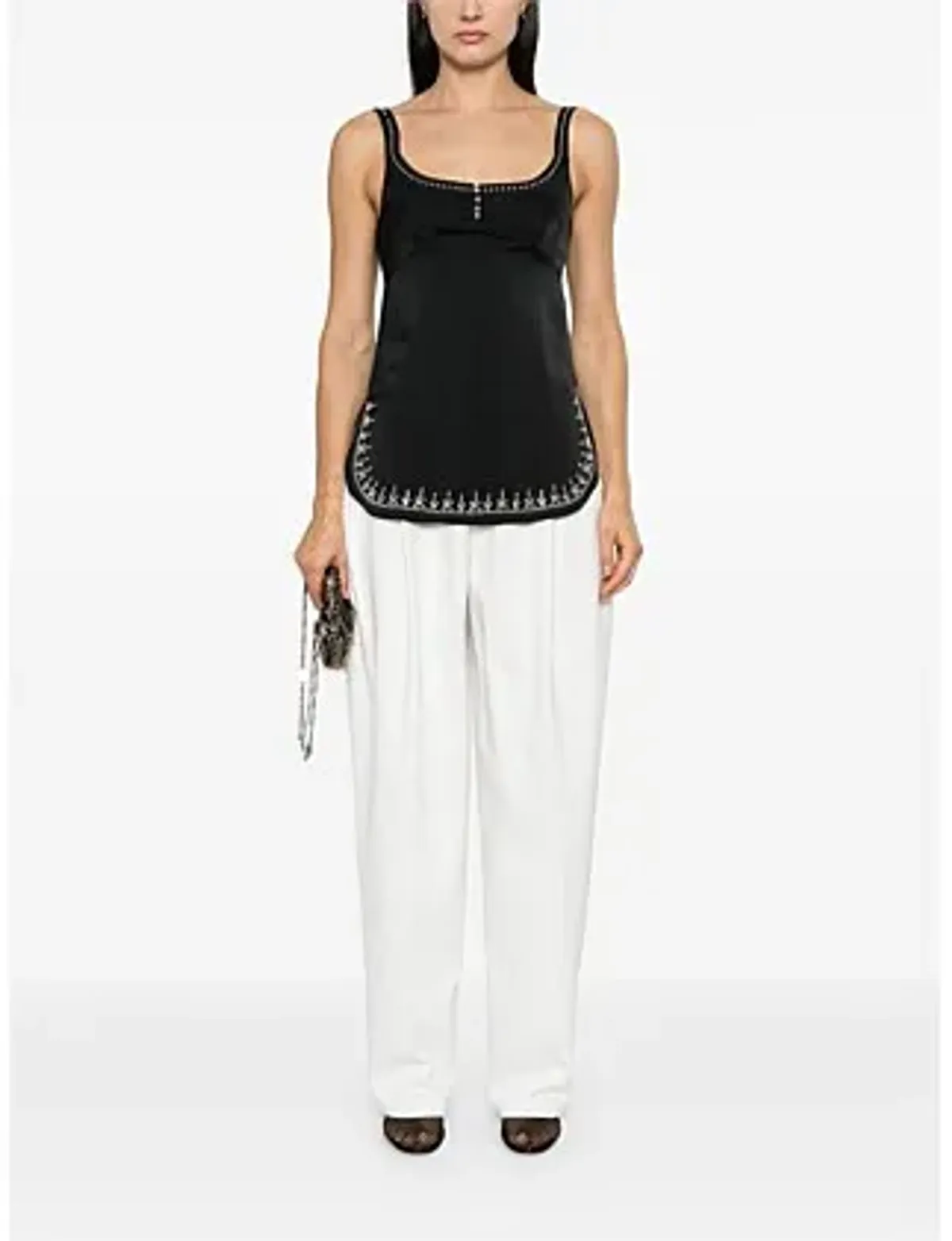 Rabanne Tank Top Studded Size 6/XS - Image 1