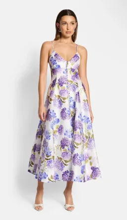 Sofia The Label Evie Midi Dress in Hydrangea Size 8 for rent on The Volte - image 1