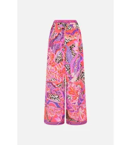 Camilla Viola Vintage Wing Collar Blouse Size XL AU 16 and Tuck Front Pant Size XXL AU 18 Set Multi Print for rent on The Volte - image 12