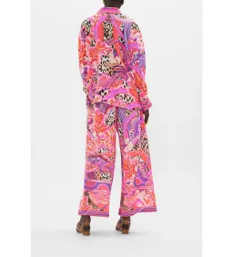 Camilla Viola Vintage Wing Collar Blouse Size XL AU 16 and Tuck Front Pant Size XXL AU 18 Set Multi Print for rent on The Volte - image 5