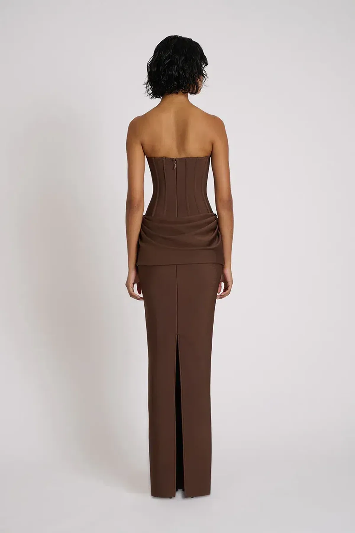 Eliya The Label Hilda Gown Maxi Brown Size L/AU 12 - Image 3