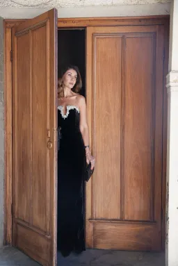 Rachel Gilbert Claudine Maxi Gown In Black Size Au 6 for rent on The Volte - image 3