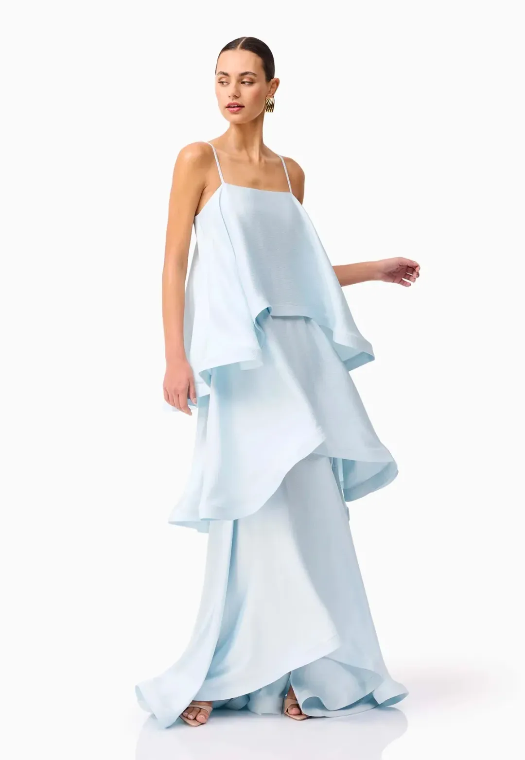 Elliatt Tilly Tiered Maxi Dress Blue Size S / AU 8 for rent on The Volte - main image