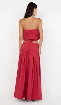 Bec and Bridge Dante Bubble Top and Maxi Skirt Set in Cherry Size 10 for rent on The Volte - image 3