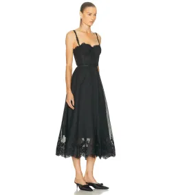 Zimmermann Hypnotic Lace Trim Gown Black Size 1 AU 10 for rent on The Volte - image 3