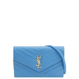 YSL Baby Blue Flap Pouch for rent on The Volte - image 1