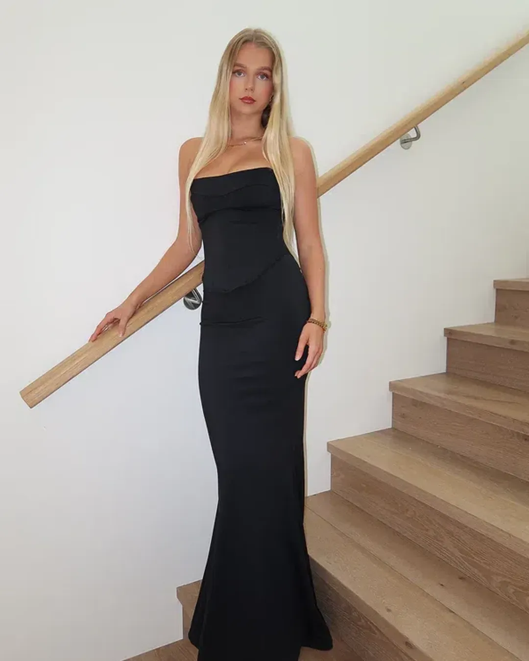 HNTR the Label Louie Gown Noir Size XS/AU 6 for rent on The Volte - main image
