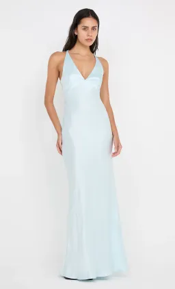 Bec & Bridge The Dreamer V Neck Dress Arctic Blue Size 6 for rent on The Volte - image 3