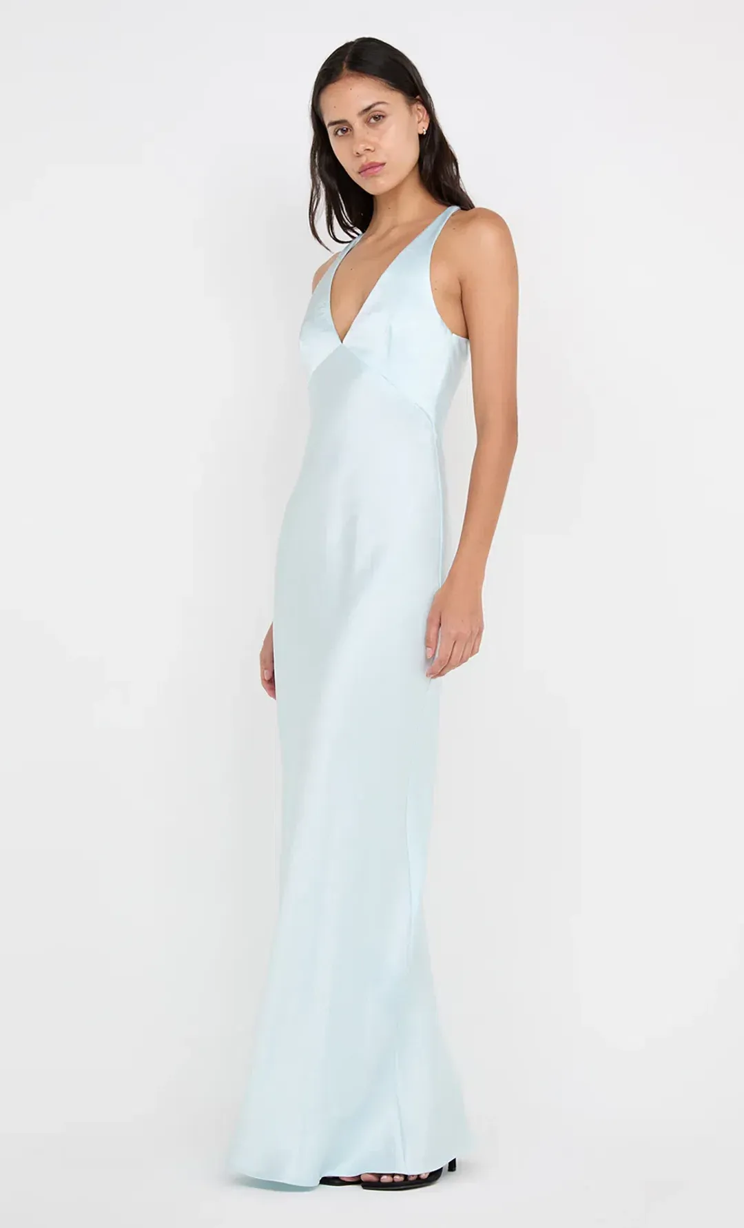Bec & Bridge The Dreamer V Neck Dress Arctic Blue Size 6 for rent on The Volte - main image