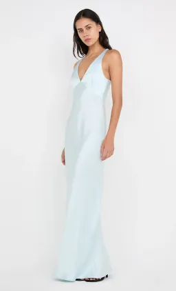 Bec & Bridge The Dreamer V Neck Dress Arctic Blue Size 6 for rent on The Volte - image 2