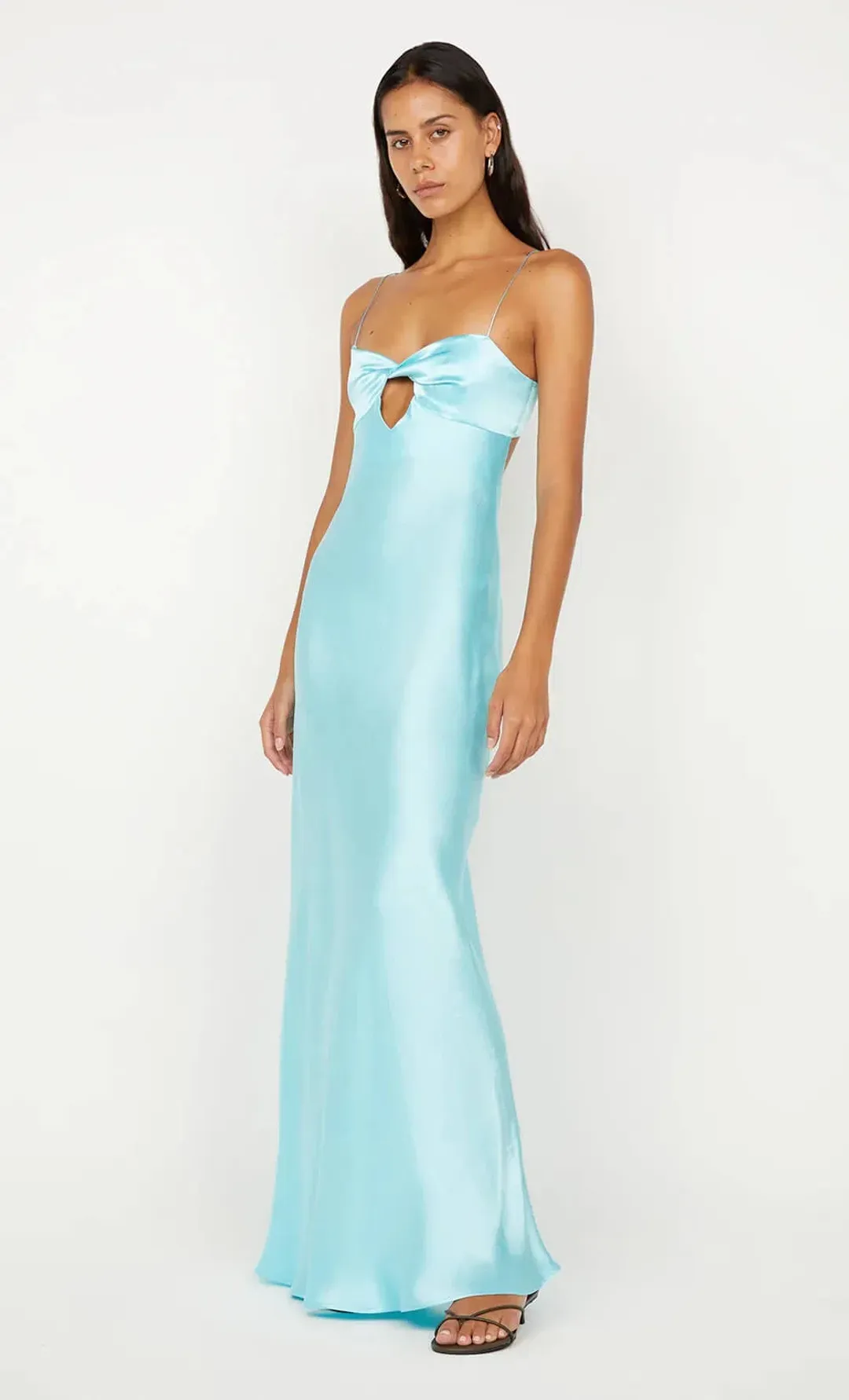 Bec and Bridge Cinder Twist Maxi Dress in Blue Size 8 for rent on The Volte - main image
