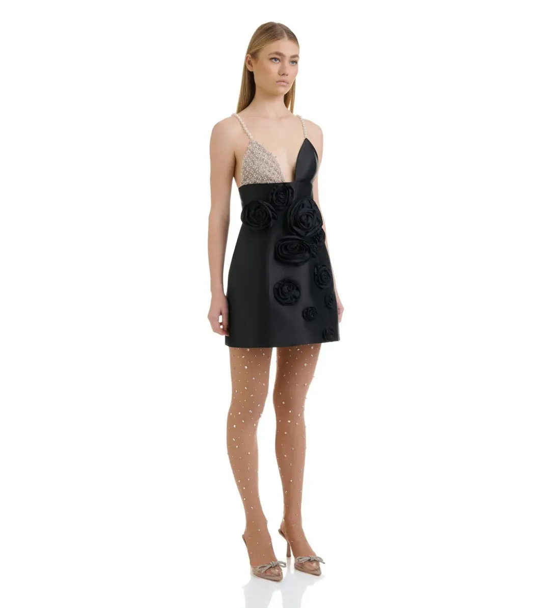Eliya The Label Karina Mini Dress in Black Size XXL / AU 16 for rent on The Volte - main image