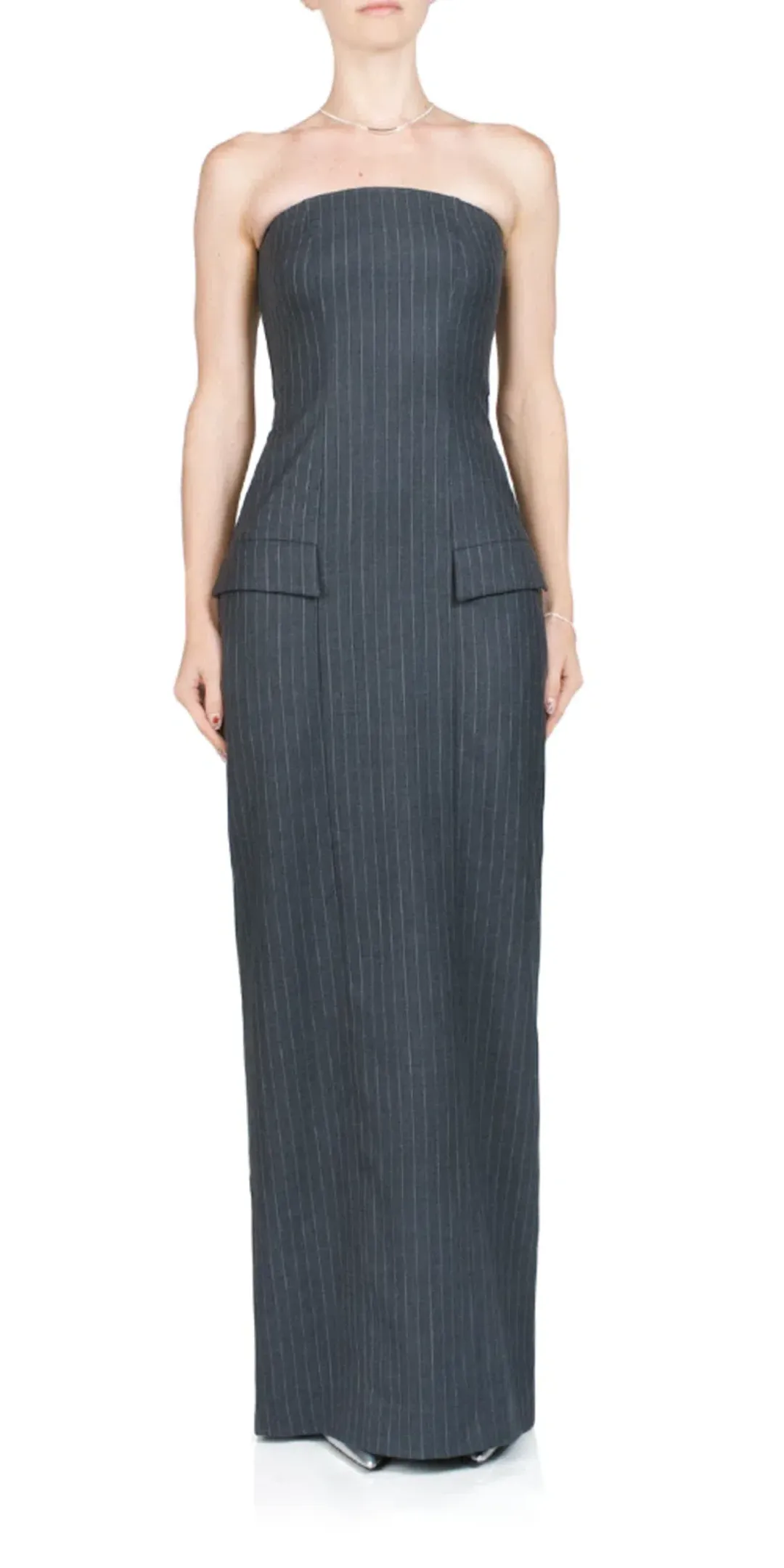 Bec + Bridge Strapless Maxi Dress Black Size 8 for rent on The Volte - main image