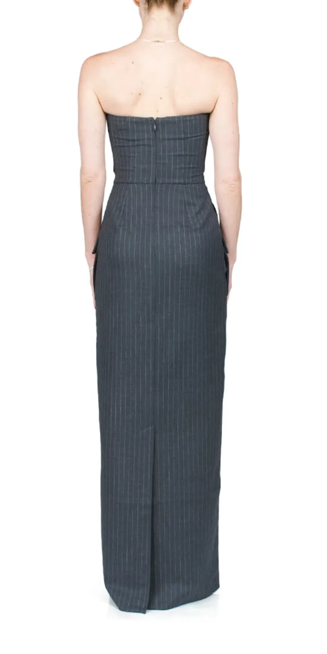 Bec + Bridge Strapless Maxi Dress Black Size 8 for rent on The Volte - main image