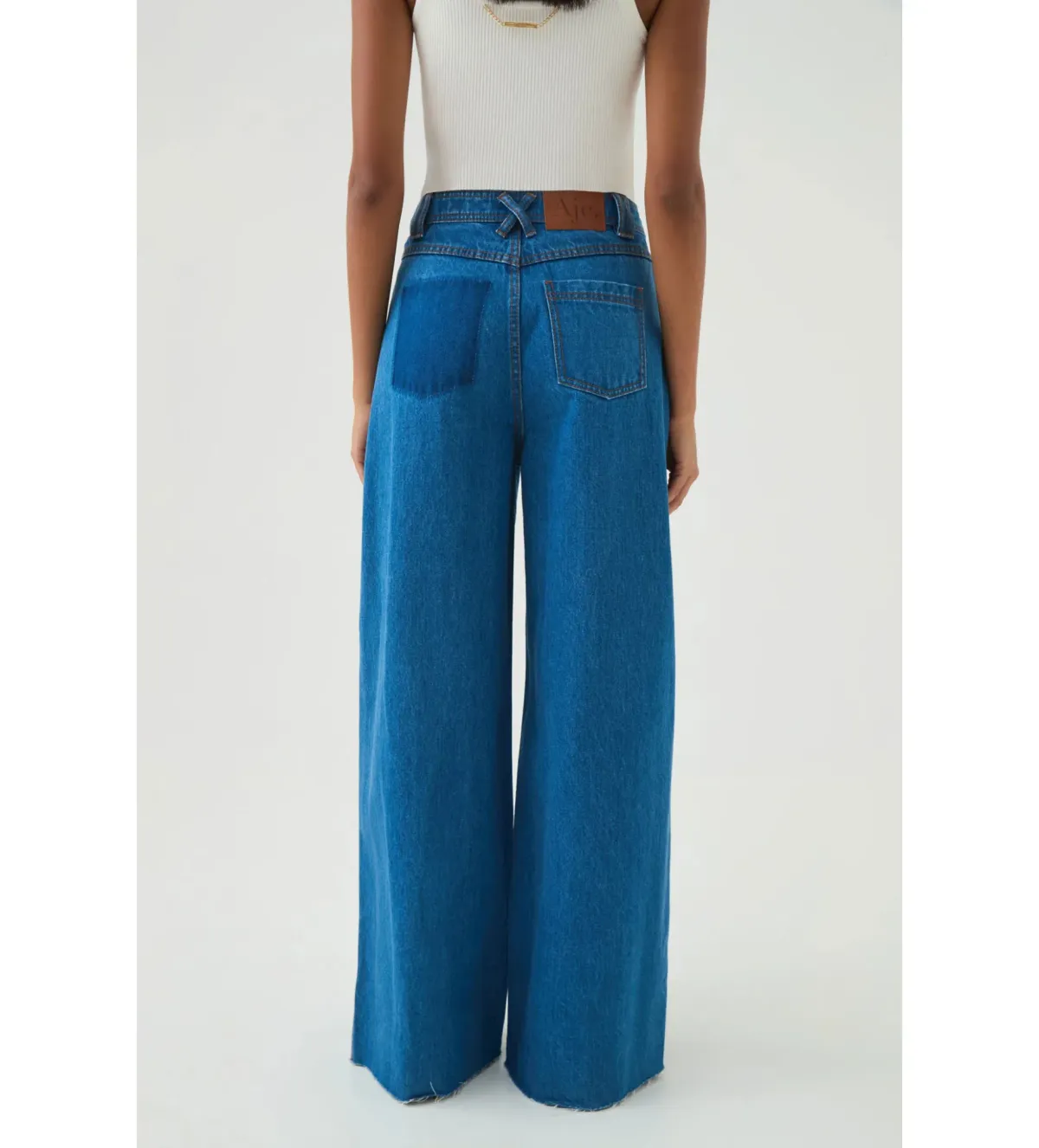 Aje Outline Denim Jeans 70's Wash Size 8 - Image 3