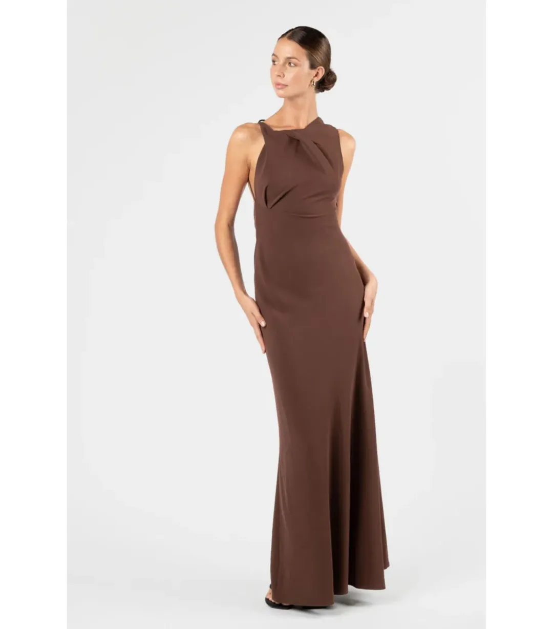 One Fell Swoop Kota Maxi Dress Moccona Size AU 8 for rent on The Volte - main image
