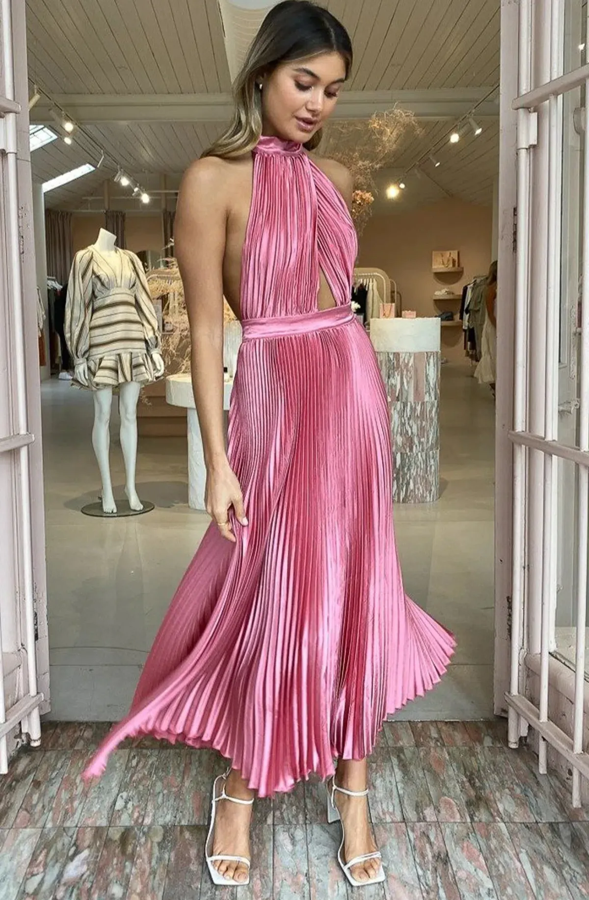 L'idée Woman Renaissance Gown Pink Size 8 - Image 2