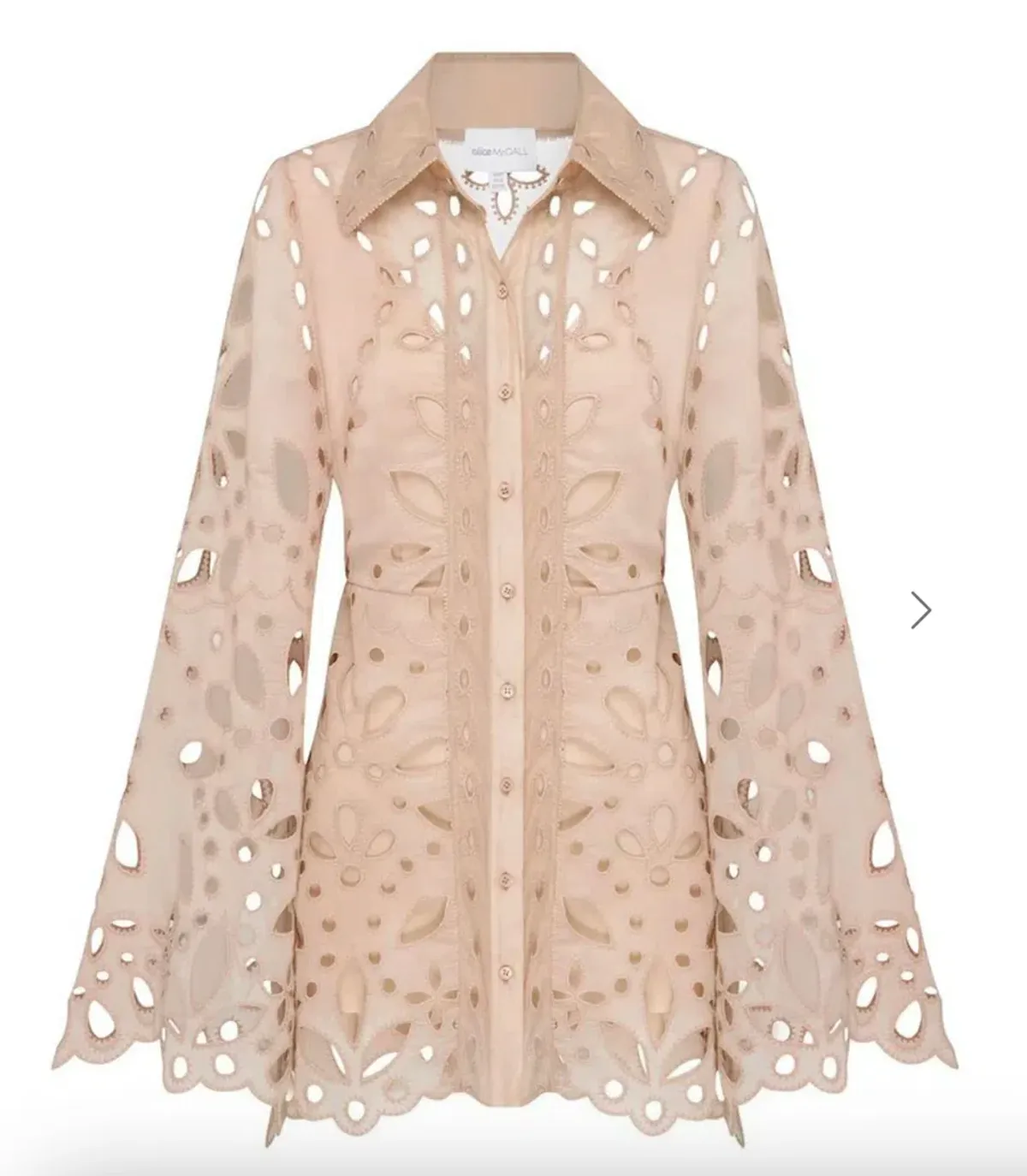 Alice Mccall Blaudelair Mini Dress in Blush Size 12 - Image 2