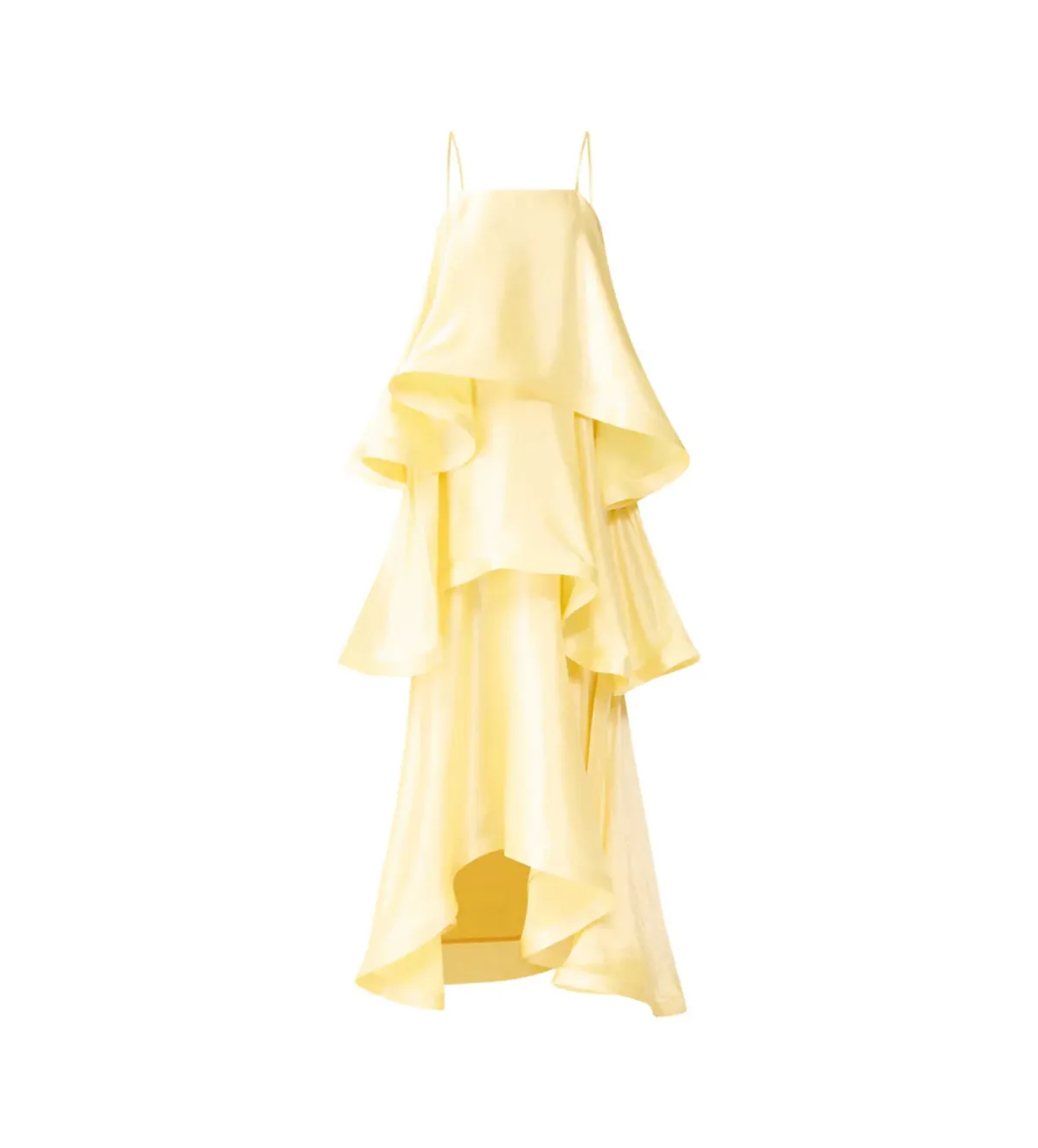 Elliatt Tilly Tiered Maxi Dress Butter Yellow Size M/AU 10 - Image 6