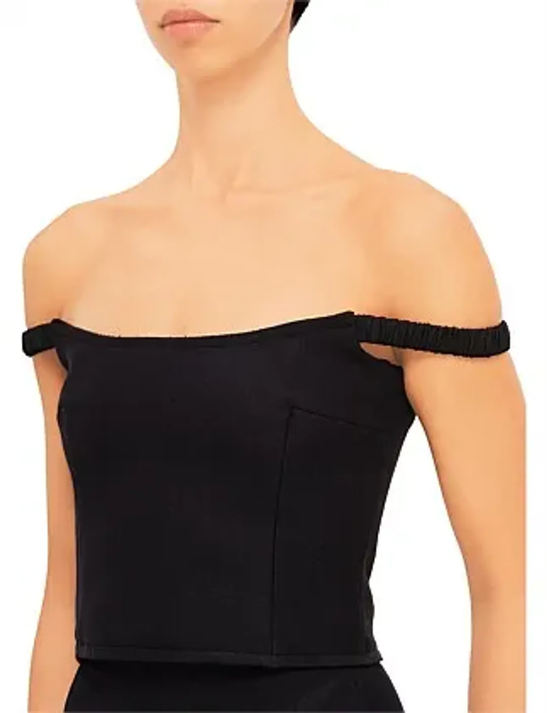 Audra Off The Shoulder Top Black Size AU 8 for rent on The Volte - main image