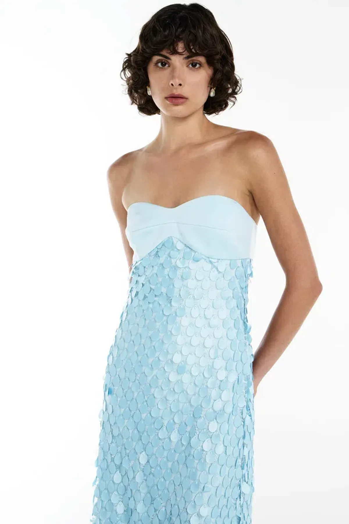 Manning Cartell Supreme Extreme Balconette Maxi Dress Acqua Spritz Size 8 - Image 3