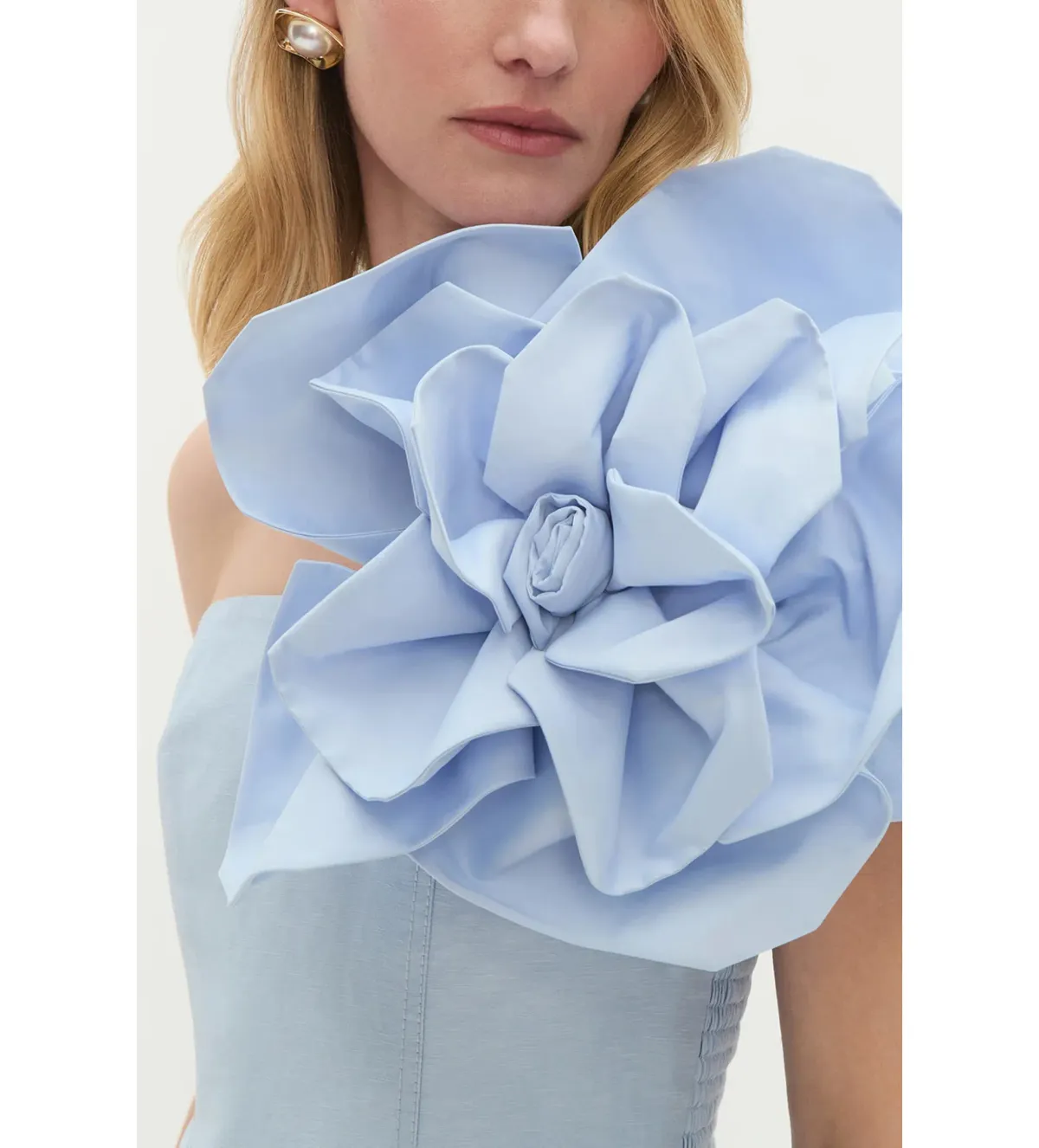 Aje Florence Mini Dress Icy Blue Size 10 - Image 2