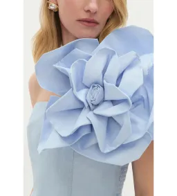 Aje Florence Mini Dress Icy Blue Size 10 for rent on The Volte - image 2