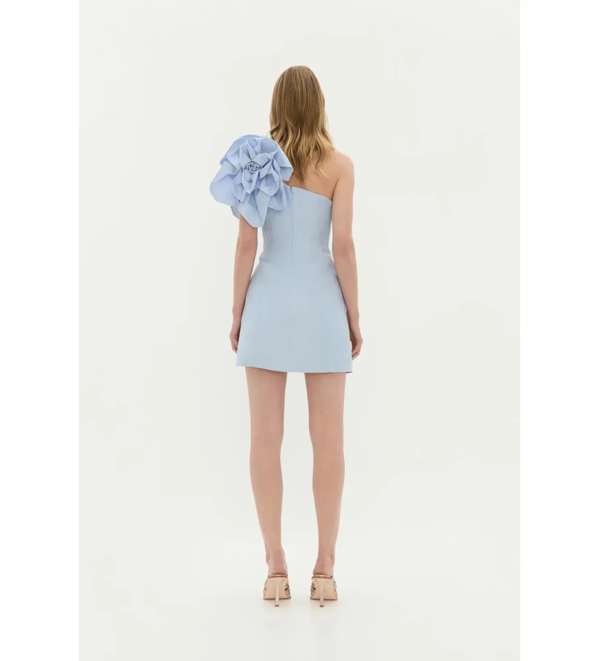 Aje Florence Mini Dress Icy Blue Size 10 - Image 4