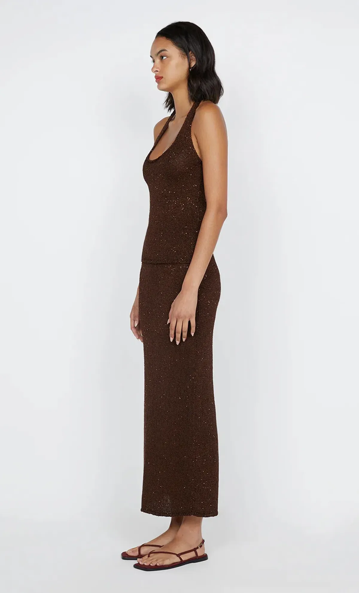 Bec and Bridge Delfina Tube Skirt in Chocolate Size XS / AU6 - Image 2