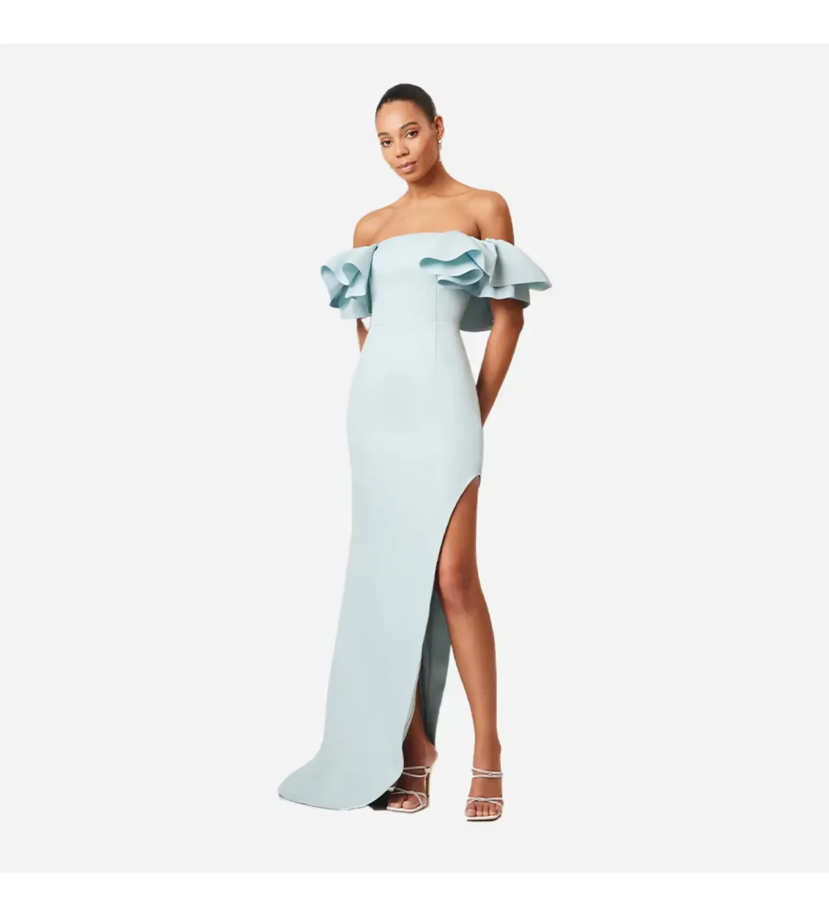 Elliatt Off Shoulder Dress Blue Size 12 - Image 2