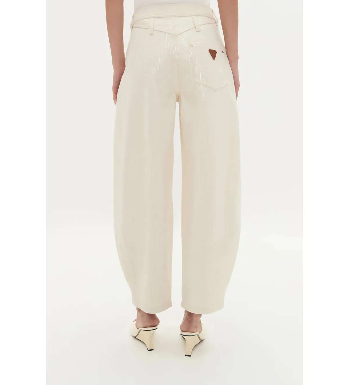 Aje Reflect Denim Barrel Jeans Daylight Size 10 - Image 4