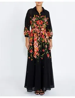 Anthea Crawford Laina Autumn Chiffon Gown Multi Size 14 for rent on The Volte - image 2