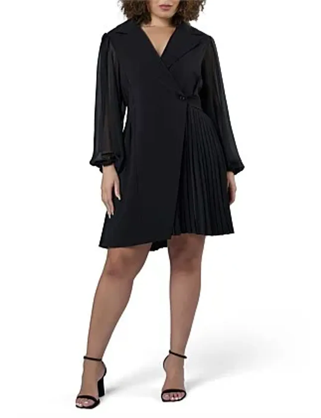 PINK DUSK-FEVERISH NIGHTS TUXEDO MINI DRESS for rent on The Volte - main image