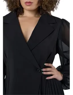 PINK DUSK-FEVERISH NIGHTS TUXEDO MINI DRESS for rent on The Volte - image 5
