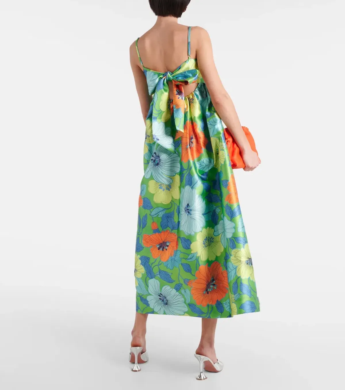 Alemais Calypso Exclusive Midi Dress Floral Size AU 12 - Image 4