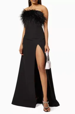 Rachel Gilbert Link Gown Maxi Dress in Black Size 4/AU14 for rent on The Volte - image 3